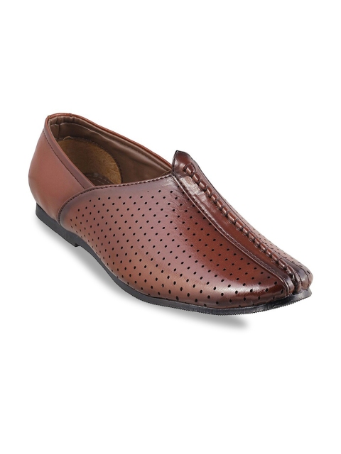 

WALKWAY by Metro Men Brown Perforations Loafers