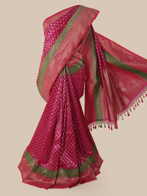 

Pothys Magenta Pure Silk Woven Design Banarasi Saree