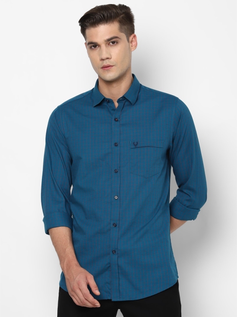 

Allen Solly Men Blue Slim Fit Checked Casual Shirt