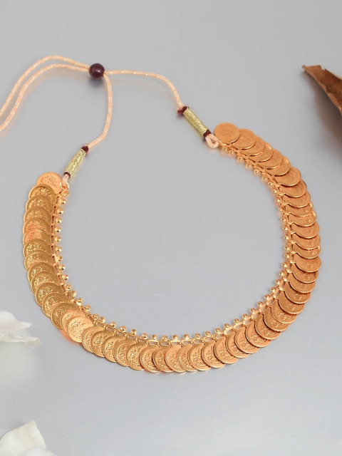 

Silvermerc Designs Gold-Plated Temple Coin Laxmi Necklace