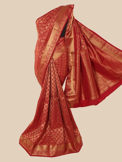 

Pothys Maroon Woven Design Pure Silk Saree