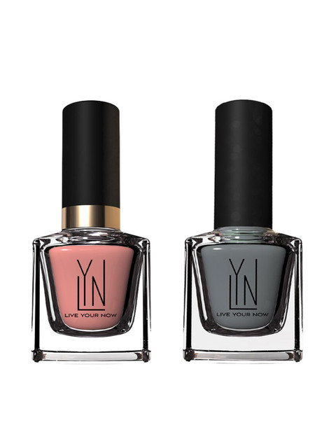 

LYN LIVE YOUR NOW Set of 2 All Eyes Of Nude & Eat Grey Love Nail Paint