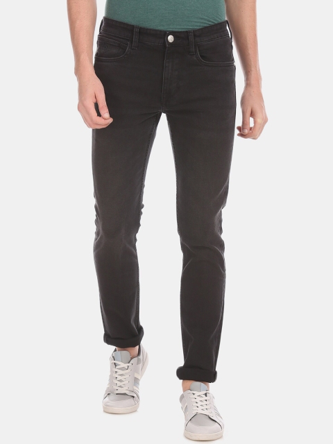 

U S Polo Assn Men Black Regallo Skinny Fit Mid-Rise Jeans