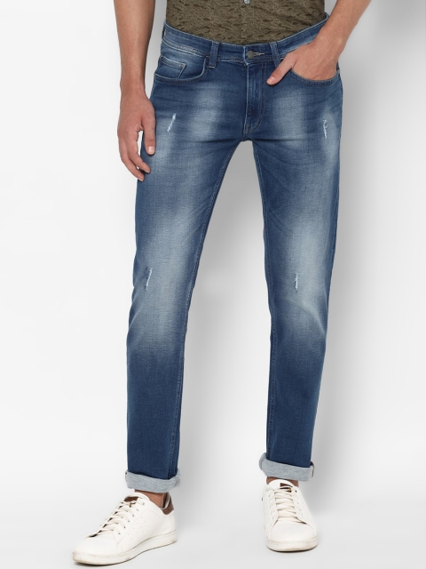 

Allen Solly Men Blue Skinny Fit Low Distress Heavy Fade Stretchable Jeans
