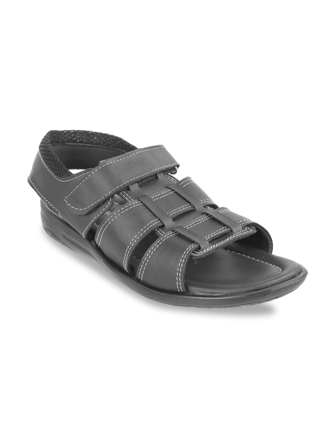 

WALKWAY by Metro Men Black Fisherman Sandals