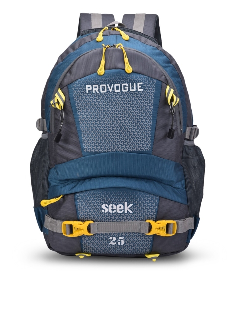 

Provogue Unisex Blue & Grey Backpack with Reflective Strip