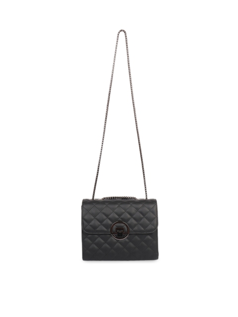 

Ratans Black Quilted Sling Bag