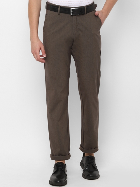 

Allen Solly Men Brown Regular Trousers