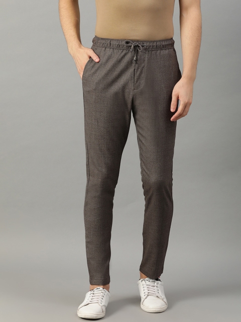 

Bruun & Stengade Men Brown Slim Fit Solid Regular Trousers