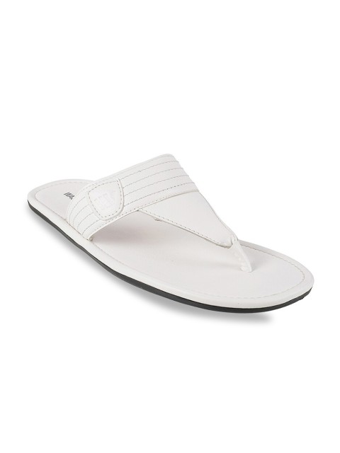 

WALKWAY by Metro Men White Solid Comfort Sandals