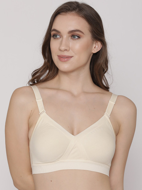 

Kalyani Beige Solid Non-Wired Non Padded Minimizer Bra