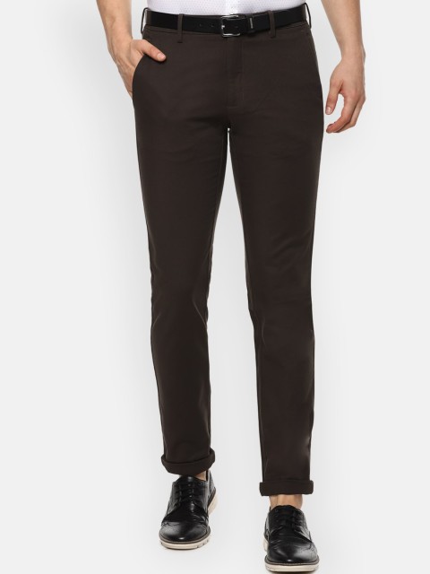 

Van Heusen Sport Men Brown Slim Fit Solid Semi Formal Trousers