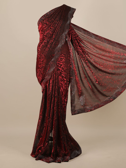 

Pothys Maroon Printed Saree