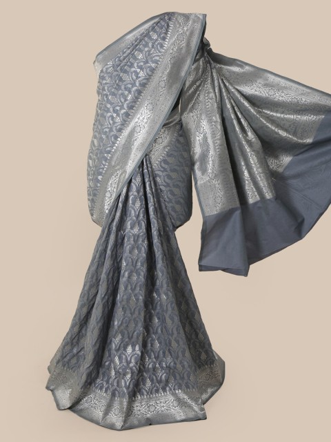 

Pothys Grey Pure Silk Woven Design Banarasi Saree