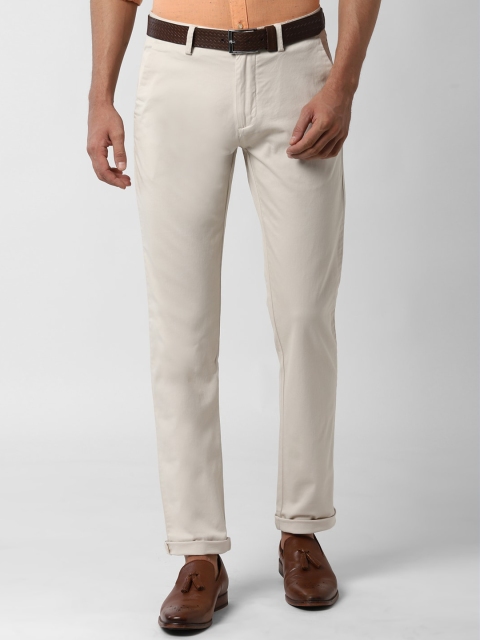 

Peter England Casuals Men Beige Chinos Trousers
