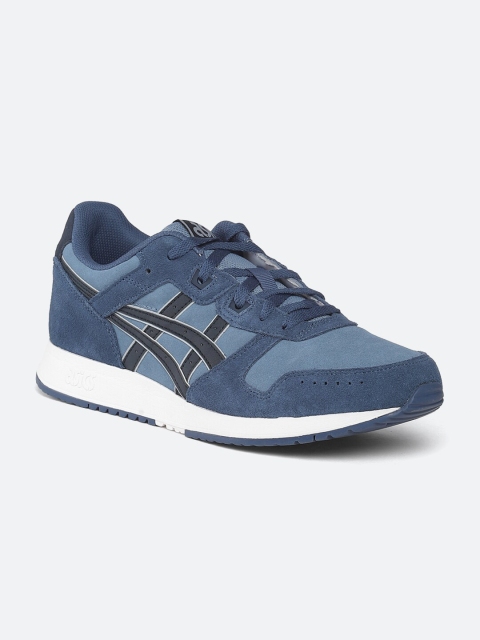 

ASICS Men Blue Leather Lyte Classic Running Shoes
