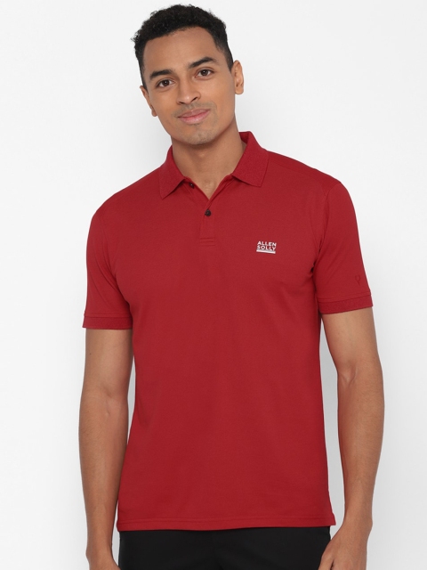 

Allen Solly Men Red Polo Collar T-shirt