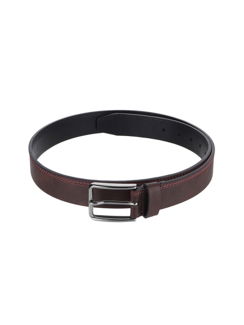 

Paradigm Design Lab Men Brown Leather Textured Belt