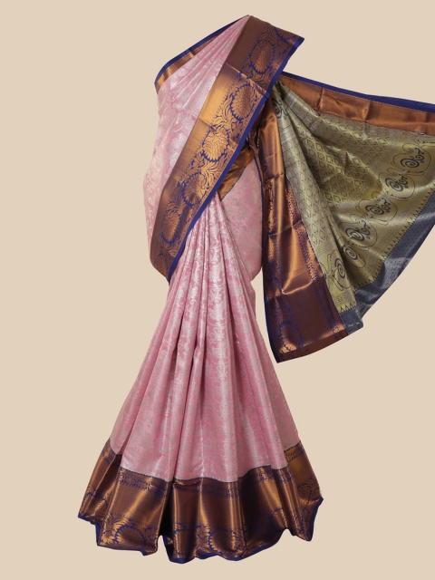 

Pothys Pink Woven Design Pure Silk Saree