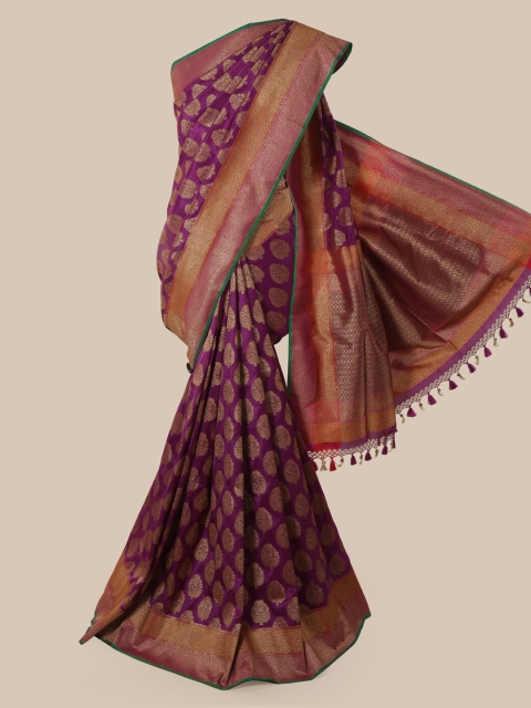 

Pothys Purple Pure Silk Woven Design Banarasi Saree