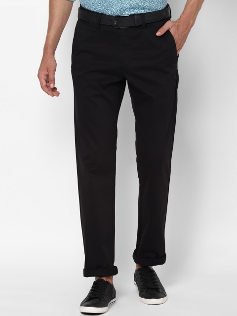

Allen Solly Men Black Regular Trousers