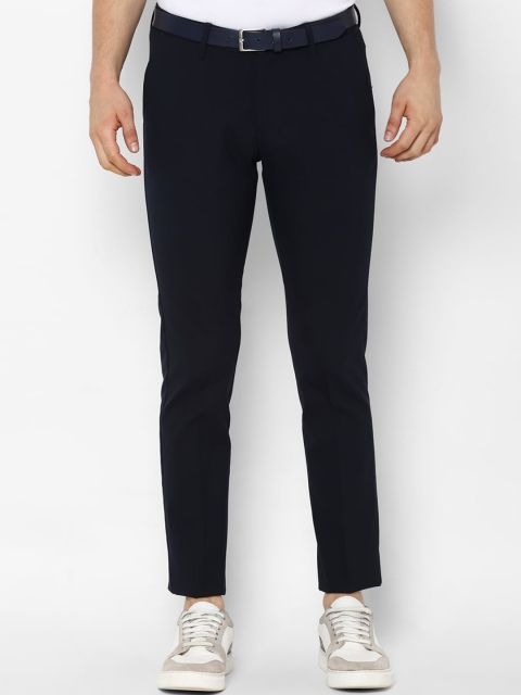 

Allen Solly Men Navy Blue Slim Fit Regular Trousers