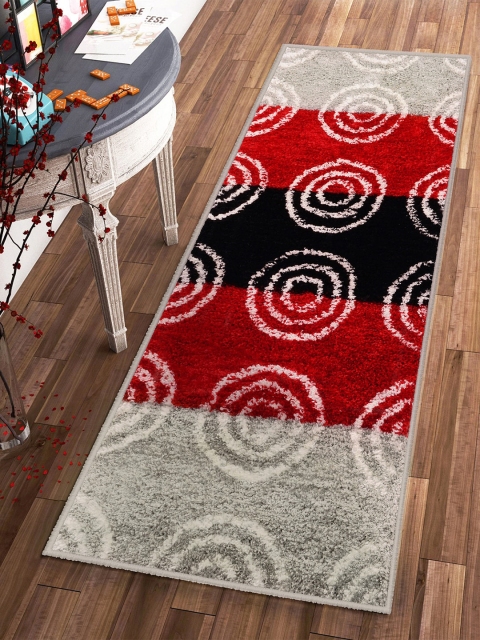 

Story@home Red & Black Geometric Indoor Soft Floor Runner