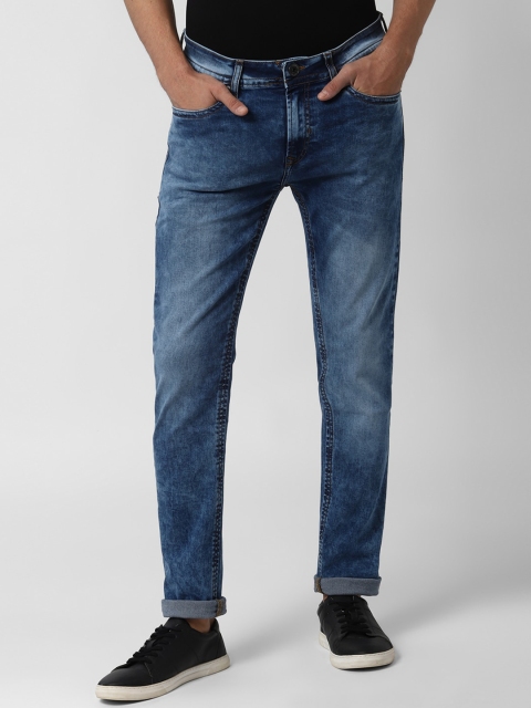

Peter England Casuals Men Blue Slim Fit Heavy Fade Stretchable Jeans