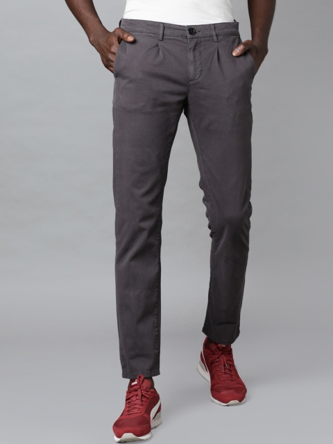 

Blue Saint Men Grey Regular Trousers