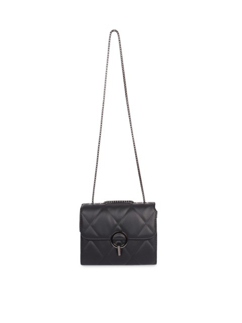 

Ratans Black Quilted Sling Bag