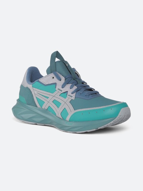 

ASICS Men Grey Tarther Blast Leather Running Shoes HS1-S TARTHER BLAST