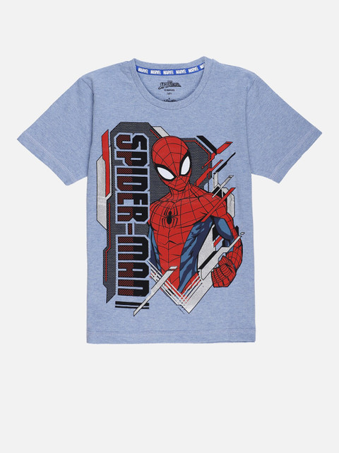 

Kids Ville Boys Blue & Red Spider-Man Print T-shirt