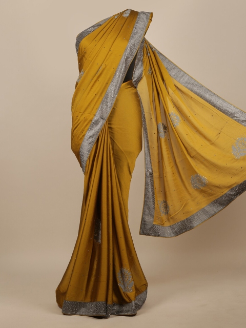 

Pothys Mustard Checked Saree