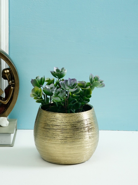 

TAYHAA Gold-Toned Textured Handcrafted Ceramic Vase