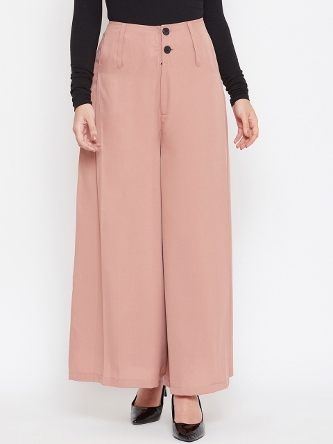 

TULIP 21 Women Rose Pleated Flared Parallel Trousers