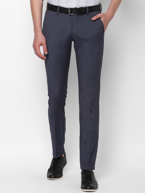 

Allen Solly Men Navy Blue Regular Trousers