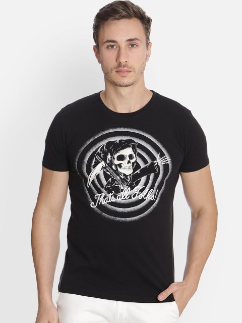 

Free Authority Men Black Free Authority Printed T-shirt