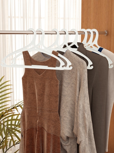 

Story@home White Solid Multi Purpose Durable Lightweight Plastic Hanger