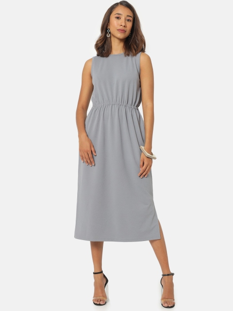 

Saaki Grey Midi Fit and Flare Dress
