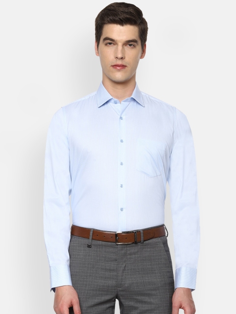 

Van Heusen Men Blue & White Slim Fit Checked Formal Shirt