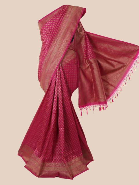 

Pothys Magenta Pure Silk Woven Design Banarasi Saree