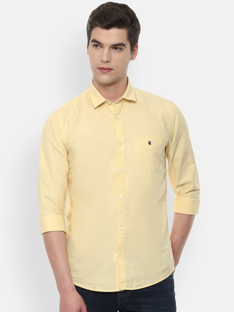 

Louis Philippe Sport Men Yellow Slim Fit Solid Casual Shirt