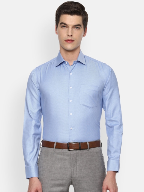 

Van Heusen Men Blue Slim Fit Micro Ditsy Print Formal Shirt