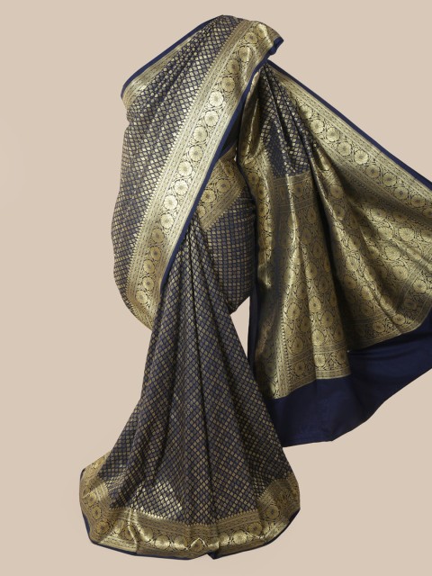 

Pothys Blue Woven Design Banarasi Saree