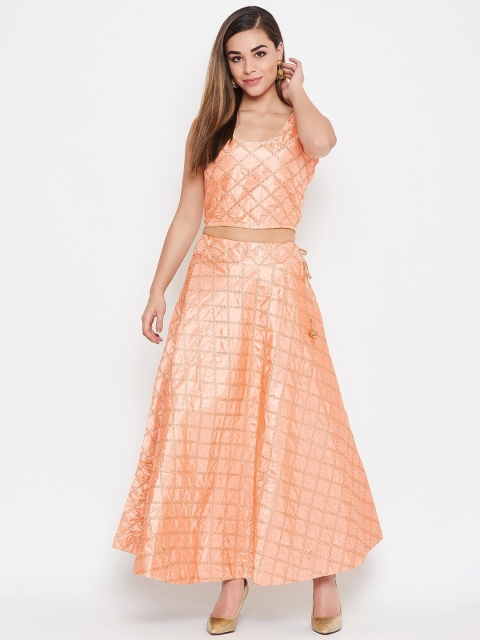 

TULIP 21 Peach-Coloured Ready to Wear Lehenga with Blouse