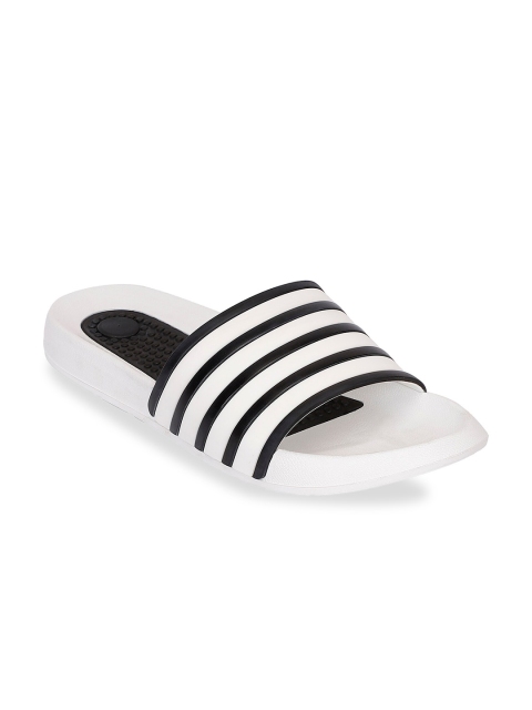 

Yuuki Men White & Black Striped Sliders
