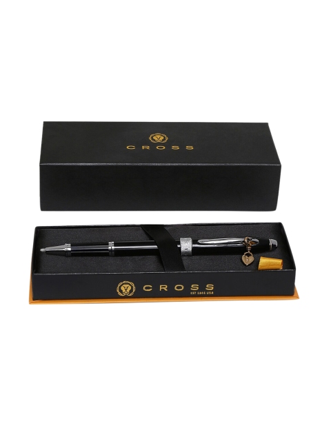 

Cross Black & Silver-Toned Sentiment Ebony Chrome Selectip Rolling Ball Pen