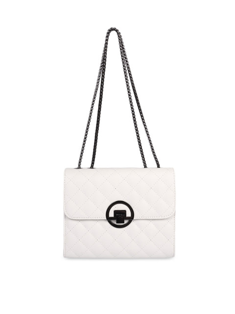

Ratans White Quilted Shoulder Bag