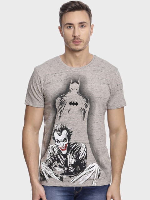 

Free Authority Men Grey Printed Round Neck T-shirt