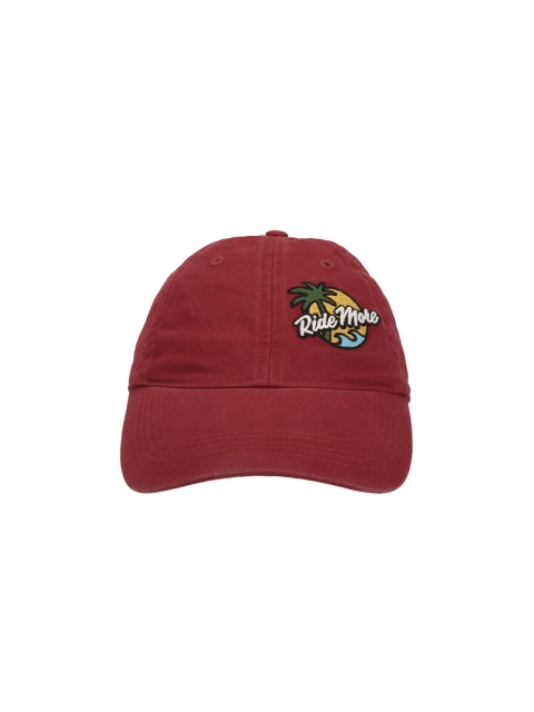 

Royal Enfield Unisex Red Solid Ride More Badge Cap